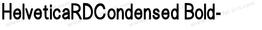 HelveticaRDCondensed Bold字体转换